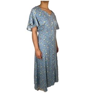 Vintage Laura Brook floral maxi dress.